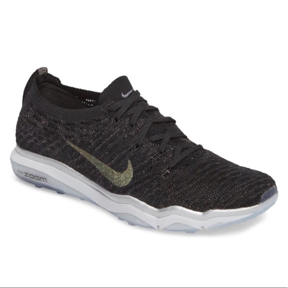 nike training air zoom fearless trainers in black